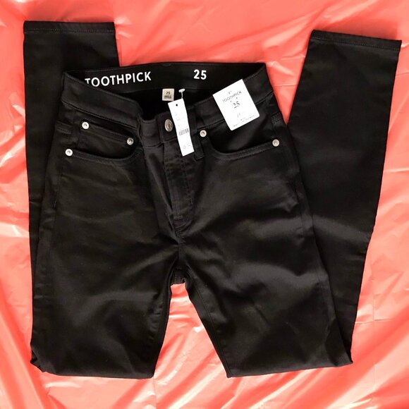 J. Crew Black Toothpick Jeans - Picture 2 of 6